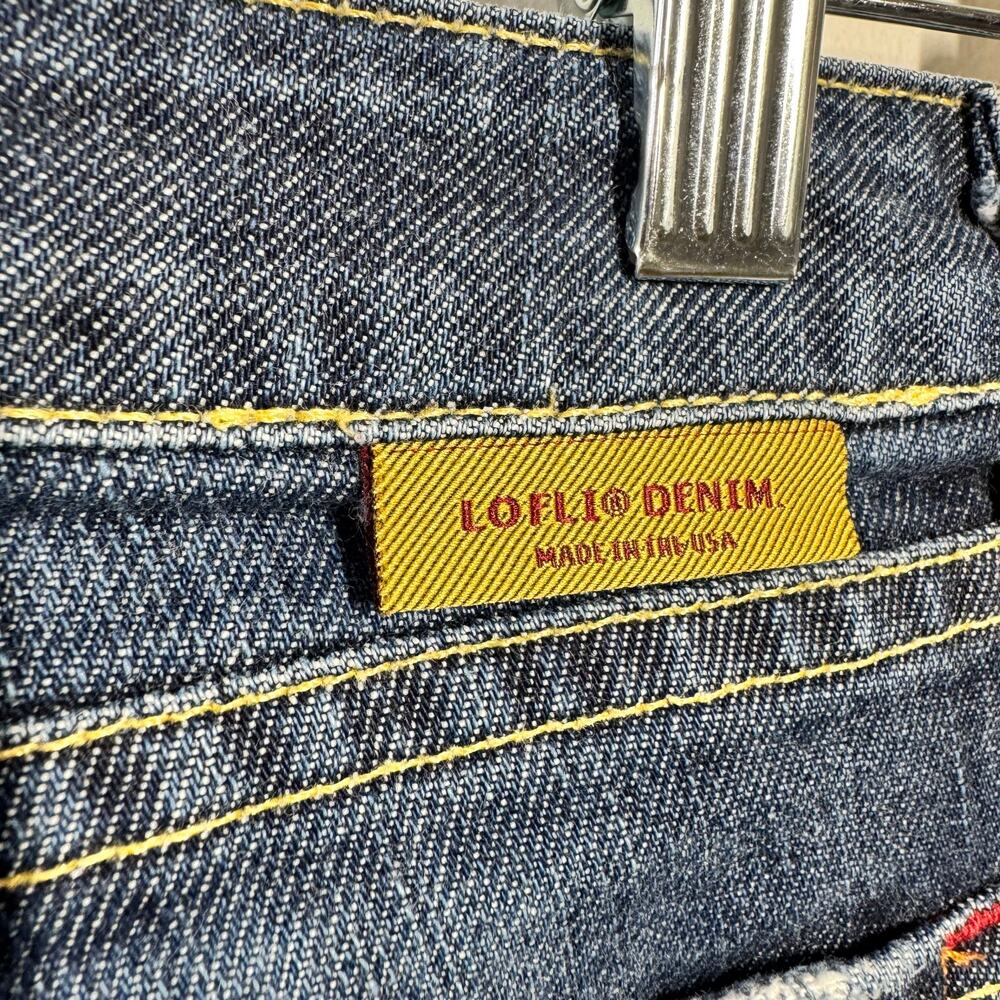 Lofli Vintage Bootcut Denim Jeans Women 30L Blue Y2K Western Cowgirl Cotton USA - Picture 9 of 11